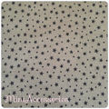 beige mit grauen Sternen und Punkte, Baumwollstoff (4mm)