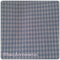  hellblau, weiß kariert, Baumwollstoff (3mm) 